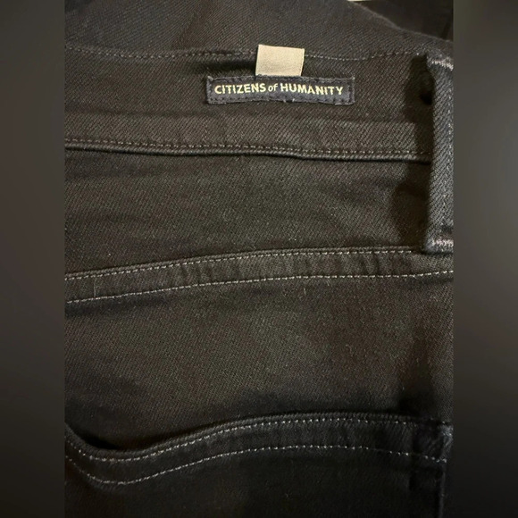 Citizens Of Humanity Black Skinny Distressed Jeans - Picture 4 of 9